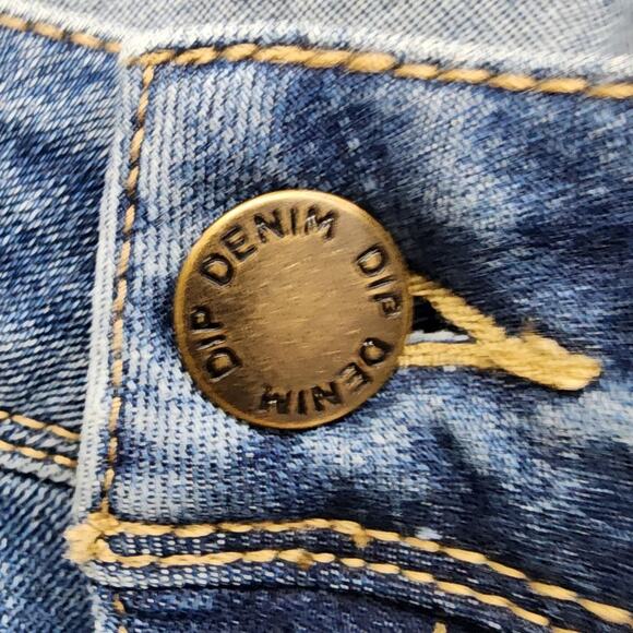 Dip Jeans Womens 10 Blue High Rise Skinny Leg Ankle Stretch Denim Repreve Casual - Picture 2 of 13
